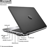 HP ProBook 640 G2 14" Business Laptop: Intel Core i5-6300U 2.4GHz, 8GB DDR4 Memory, 128GB m.2 SATA SSD, Webcam, Windows 11 Pro – Refurbished. (SKU: HP-640g2)