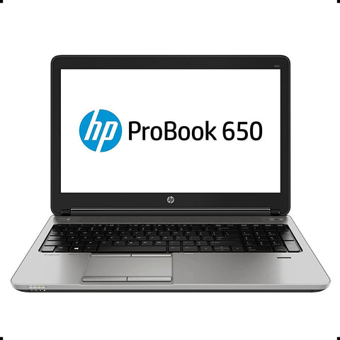 HP Probook 650 G1 Laptop: i5-4300M 2.6GHz, 8GB RAM, 180GB SSD, 15.6" Screen 1920x1080, DVDRW, Webcam, win 11 Pro – Refurbished. (SKU: HP-650G1)