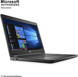 Dell Latitude 5480 14” Business Laptop: i7-6600u 2.6GHz, 8GB DDR4, 500GB HDD, 14” FHD Display, NO Webcam, HDMI, Windows 11 Pro - Refurbished. (SKU: Dell-5480-13)