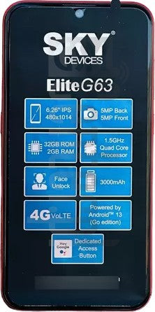 Sky Devices Elite G63 6.26" Smart Phone Unlocked (SKU: Mob-SkyG63)