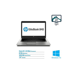 HP EliteBook 840 G1 14" laptop (Intel Core i5 4300u 1.9G/8G DDR3/320G HDD /Win10 Home)