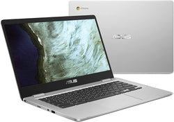 Asus C423NA 14" Touchscreen Chromebook, Intel Quad-Core N4200 1.1 GHz, 4 GB RAM, 32 GB eMMC, Chrome OS - Refurbished