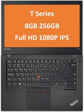 Lenovo ThinkPad T470 14" FHD (1920x1080) IPS Display, Intel i5-6300U 2.4GHz, 8GB RAM, 256GB SSD, Win 10 Pro - Refurbished