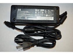 Original HP Laptop AC Adapter: 18.4V/6.5A 120W Oval Connector 12.4 x 6.7mm. Series: PPP016H. HP Part No. 375125-002. Replace with HP Spare 375143-001.