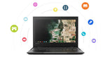 Lenovo 100e Chromebook: Intel Celeron N3350 Dual Core 1.1GHz, 4GB, 32GB RAM, 11.6" EMMC, Chrome OS, - Refurbished