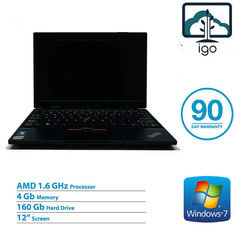 LENOVO Thinkpad X100e 12" laptop(AMD Athlon 1.6G /4GRAM/160G/ Win 7 Home)